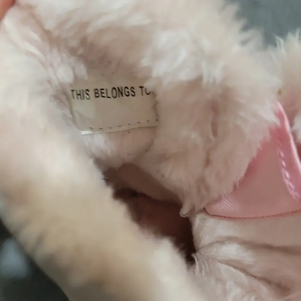 Cat & Jack Unicorn Snow Boots Little Girls 5 Faux‎ Fur Lined Pink Winter Shoes